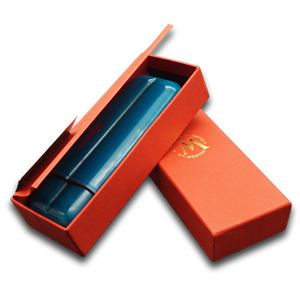 Montes Gerçek Deri El Yapımı Puro Kılıfı İkili (52 Ring) Ocean