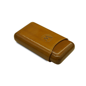 Montes Gerçek Deri El Yapımı Puro Kılıfı Üçlü (52 Ring) Munich