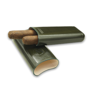 Montes Gerçek Deri El Yapımı Puro Kılıfı İkili (65 Ring) Jaen