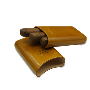 Montes Gerçek Deri El Yapımı Puro Kılıfı Üçlü (52 Ring) Munich