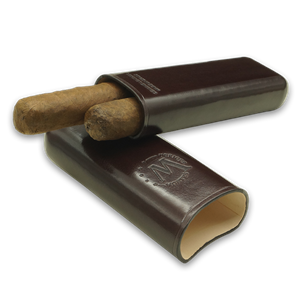 Montes Gerçek Deri El Yapımı Puro Kılıfı İkili (52 Ring) Viena