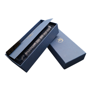 Montes Gerçek Deri El Yapımı Puro Kılıfı İkili (60 Ring) Croco Oceano