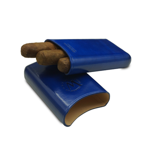 Montes Gerçek Deri El Yapımı Puro Kılıfı Üçlü (52 Ring) Monaco 