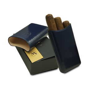 Montes Gerçek Deri El Yapımı Puro Kılıfı Üçlü (52 Ring) Milan