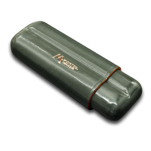 Montes Gerçek Deri El Yapımı Puro Kılıfı İkili (52 Ring) Shadow