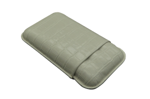 Montes Gerçek Deri El Yapımı Puro Kılıfı Üçlü (60 Ring) Croco Nieve