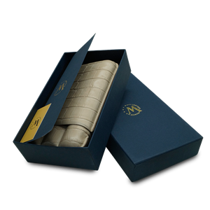 Montes Gerçek Deri El Yapımı Puro Kılıfı Üçlü (60 Ring) Croco Piedra