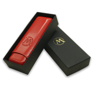 Montes Gerçek Deri El Yapımı Puro Kılıfı İkili (52 Ring) Paris