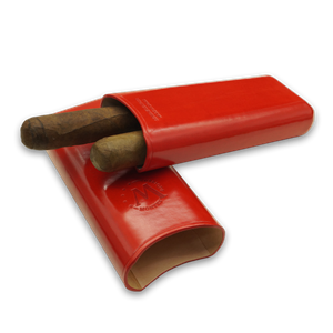 Montes Gerçek Deri El Yapımı Puro Kılıfı İkili (65 Ring) Paris