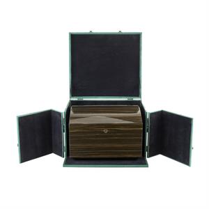 Morici Collection Italy Handmade Çekmeceli Küllüklü Humidor Puro Kutusu Sandık- Opera Collection- Tobacco Leaf