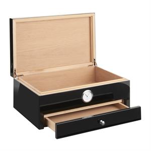 Morici Collection Italy Handmade Humidor Puro Kutusu - Roma Collection- Special Club Edition- Black - 100s