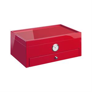 Morici Collection Italy Handmade Humidor Puro Kutusu - Roma Collection- Special Club Edition- Red - 100s