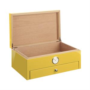 Morici Collection Italy Handmade Humidor Puro Kutusu - Roma Collection- Special Club Edition- Yellow - 100s