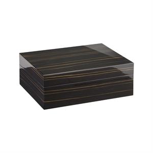 Morici Collection Italy Handmade Humidor Puro Kutusu - Roma Collection- Ebony- 50s