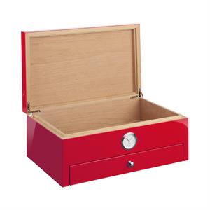 Morici Collection Italy Handmade Humidor Puro Kutusu - Roma Collection- Special Club Edition- Red - 100s