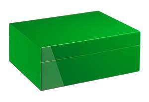 Morici Collection Italy Handmade Humidor Puro Kutusu - Roma Collection- Green- 50s