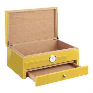 Morici Collection Italy Handmade Humidor Puro Kutusu - Roma Collection- Special Club Edition- Yellow - 100s