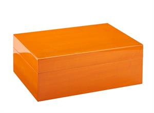 Morici Collection Italy Handmade Humidor Puro Kutusu - Roma Collection- Orange Veined- 50s