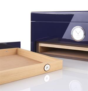 Morici Collection Italy Handmade Humidor Puro Kutusu - Roma Collection- Special Club Edition- Blue - 100s