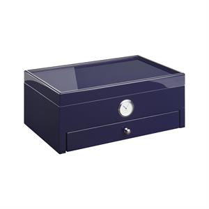 Morici Collection Italy Handmade Humidor Puro Kutusu - Roma Collection- Special Club Edition- Blue - 100s