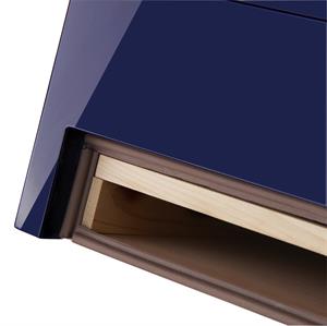 Morici Collection Italy Handmade Humidor Puro Kutusu - Roma Collection- Special Club Edition- Blue - 100s