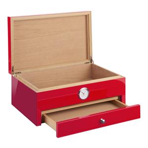 Morici Collection Italy Handmade Humidor Puro Kutusu - Roma Collection- Special Club Edition- Red - 100s