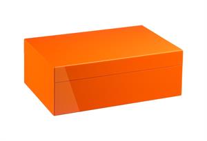 Morici Collection Italy Handmade Humidor Puro Kutusu - Roma Collection- Orange- 50s