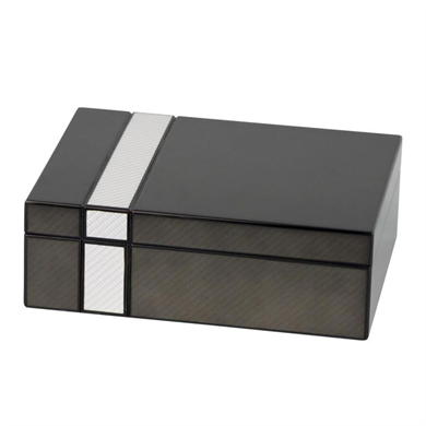 Passatore Karbon Sedir Humidor Puro Seti Siyah 20s