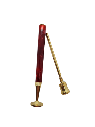 Pipo Tamper Slim (Sıkıştırıcı ve Temizleyici) Kırmızı/Gold