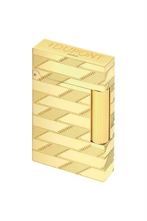 S.T. Dupont Line 2 Cling 1872 Monogram Gold Puro Çakmağı 16178