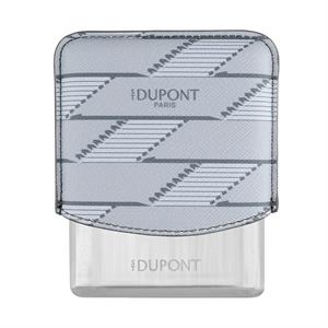 S.T. Dupont Coated Canvas Monogram Parlak Gri Deri Cigarillo Kılıfı 183180