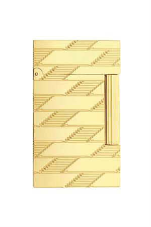 S.T. Dupont Line 2 Cling 1872 Monogram Gold Puro Çakmağı 16178
