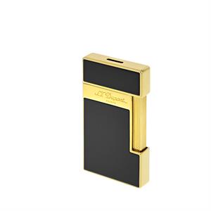 St Dupont Slimmy Golden Shiny Black Lacquer Çakmak 28002