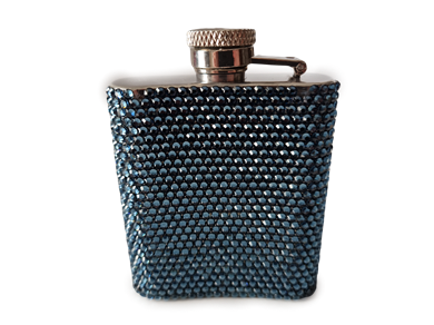 Swarovski Taşlı Kaplı Matara Dark Blue(Outlet)