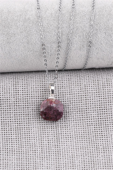 Turmalin Doğal Taş Kolye