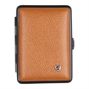 Vom Hofe Germany Kısa Deri Sigara Tabakası 12li (Sarı/Siyah)