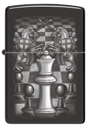 Zippo Chess Design Ebony Çakmak