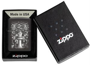 Zippo Chess Design Ebony Çakmak