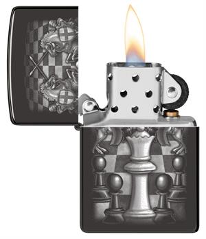 Zippo Chess Design Ebony Çakmak