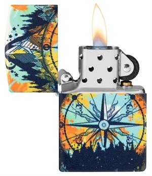 Zippo Compass And Mountain Design Çakmak