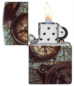 Zippo Compass Design Benzinli Çakmak