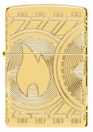 Zippo Currency High Polish Gold Plate Çakmak