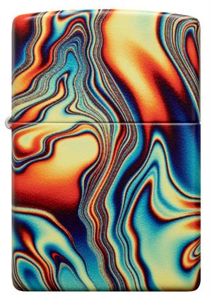 Zippo Glow In The Dark Colorful Swirl Pattern Çakmak