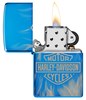 Zippo Harley Davidson Sapphire Blue Çakmak