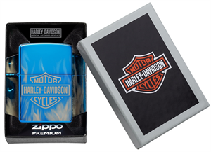 Zippo Harley Davidson Sapphire Blue Çakmak