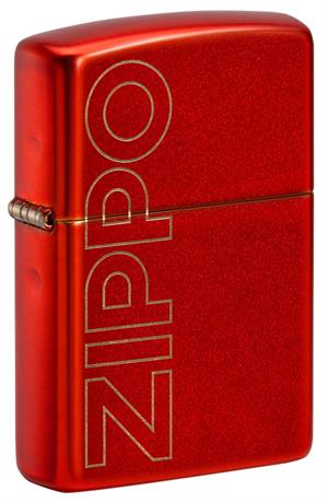 Zippo Metallic Red Logo Design Çakmak