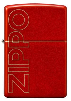 Zippo Metallic Red Logo Design Çakmak