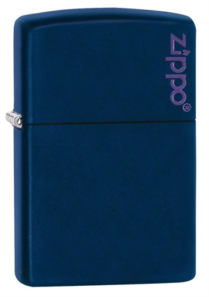 Zippo Navy Blue Matte Logo Çakmak