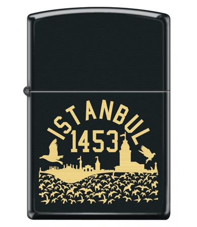 Zippo Siyah Mat İstanbul Çakmak