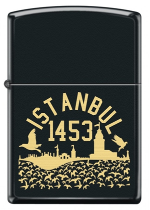 Zippo Siyah Mat İstanbul Çakmak